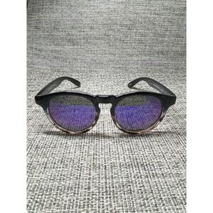 Del Sol Black‎ Colorchanging Round Frame Sunglasses Blue Lens SOLIZE